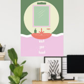 Einfache Erinnerung der Minimalistischen Hand-Wasc Poster (Heimbüro)