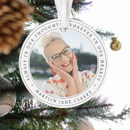 Einfache Erinnerung Foto Weihnachten Ornament