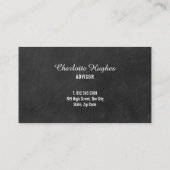 Einfache Erinnerung für den Chalkboard-Termin Terminkarte (Rückseite)