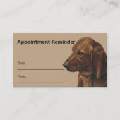 Einfache Erinnerung für den Hund-Groomer-Service Visitenkarte (Vorderseite)