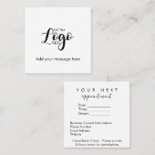 Einfache Erinnerung Terminkarte (Vorne/Hinten)