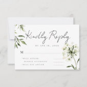Einfache Erinnerungen mit modernem Chic RSVP Karte (Vorderseite)