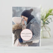 Einfache Erklärung Frohe Weihnachten Foto (Stehend Vorderseite)