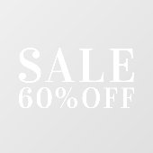  Einfache Ermäßigung für den Verkauf im Business S Fensteraufkleber (Blatt)