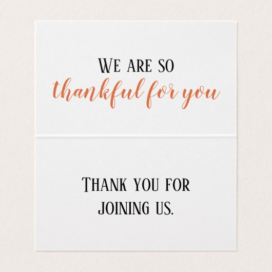 Einfache Erntedank-Dinner-Kartenlesung (Innenseite Aufgefaltet)