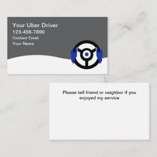 Einfache erschwingliche Ride-Hailing-Geschäftskart Visitenkarte