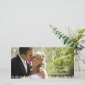 EINFACHE ERSTE CHRISTMAS HOLIDAY FOTOKARTEN FEIERTAGSKARTE (Stehend Vorderseite)