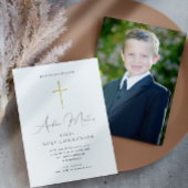 Einfache Erste Heilige Kommune mit Foto