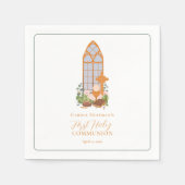 Einfache Erste Heilige Kommunion Eucharist Serviette (Vorderseite)