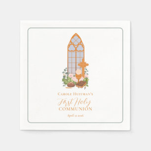 Einfache Erste Heilige Kommunion Eucharist Serviette