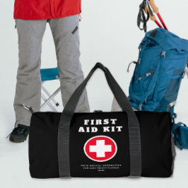 Einfache Erste Hilfe Rotes Kreuz Medical Black Tra Duffle Bag