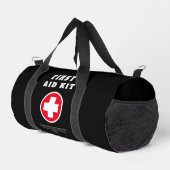 Einfache Erste Hilfe Rotes Kreuz Medical Black Tra Duffle Bag (Rechte Ecke)