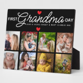 Einfache Erste Oma-Tag-FotoCollage Fotoplatte (Seite)