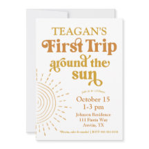 Einfache erste Reise um die Sonne Erster Geburtsta