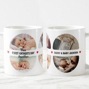 Einfache erste Vatertag-Ei-Inspirierte 6-Foto Kaffeetasse