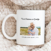 Einfache Erste Weihnachten als neues Grandpa-Baby- Kaffeetasse
