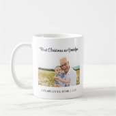 Einfache Erste Weihnachten als neues Grandpa-Baby- Kaffeetasse (Links)