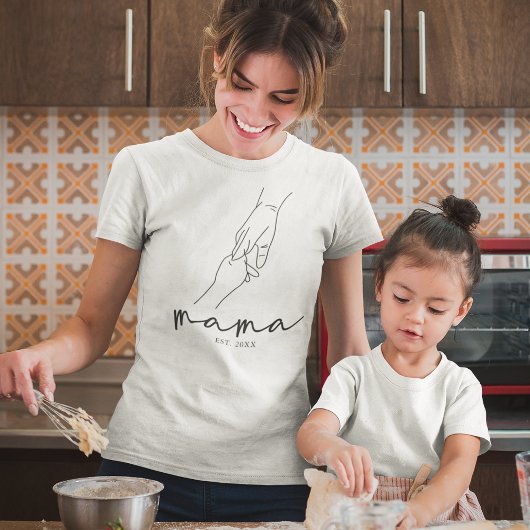 Einfache etablierte Mama T-Shirt