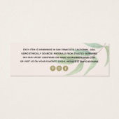 Einfache Eukalyptus-Blush-Kleidung Preis (Rückseite)