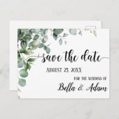 Einfache Eukalyptus-Blütezeit Sichern Sie das Datu Postkarte (Vorne/Hinten)