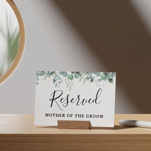 Einfache Eukalyptus Greenerity Wedding Party Poster