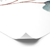 Einfache Eukalyptus-Leaf-Hochzeitskarte Fotodruck (Ecke)