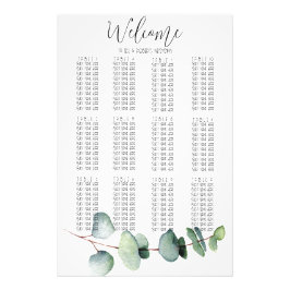 Einfache Eukalyptus-Leaf-Hochzeitskarte Fotodruck