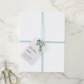 Einfache Eukalyptusblätter-Hochzeit Geschenkanhänger (Mit Garn)