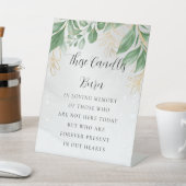 Einfache Eukalyptussignatur Sockelschild (In SItu)