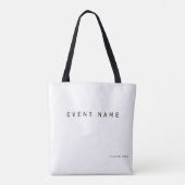Einfache Event Sponsor White Vielen Dank für Ihr T Tasche (Rückseite)