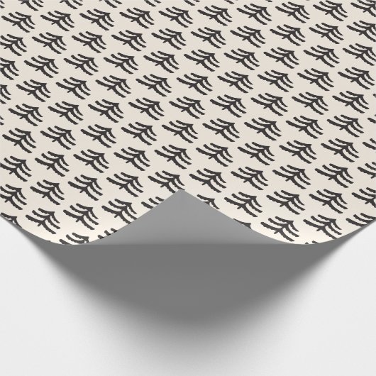 Einfache Evergreen Modern Wrapping Paper Roll Geschenkpapier (Ecke)