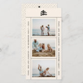 Einfache Evergreen Multi-Foto-Ferienkarte (Vorne/Hinten)