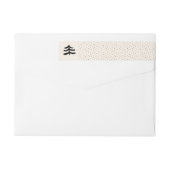 Einfache Evergreen Skinny-Rücksendeadressen-Aufkle (Rückseite)