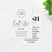 Einfache Eyelash-Extensions Lash Aftercare Card (Schreibtisch)