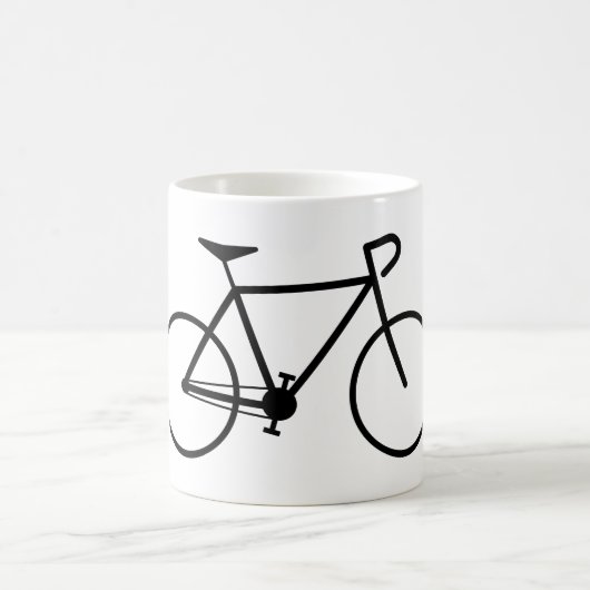 Einfache Fahrrad-Silhouette Kaffeetasse (Mittel)