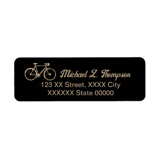 Einfache Fahrradfahrer schwarz (Vorne)