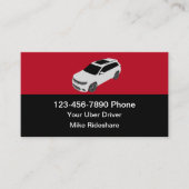 Einfache Fahrt Hailing Uber Taxi Service Visitenkarte (Vorderseite)