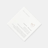 Einfache Fakten zum Hochzeitsfieber mit Skriptunsc Serviette (Ecke)