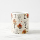 Einfache Fall Bäume drucken Autumn Ästhetik Kaffeetasse (Mittel)