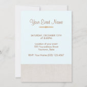 Einfache Fall Event Pumpkin Moderne Einladung (Rückseite)