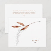 Einfache Fall Foliage Beerdigung Danke (Vorne/Hinten)