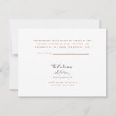 Einfache Fall Foliage Beerdigung Danke, dass Sie d Dankeskarte (Rückseite)