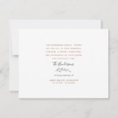 Einfache Fall Foliage Beerdigung Danke Name & Datu (Rückseite)