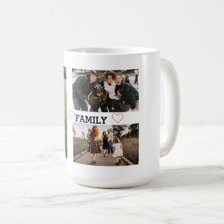 Einfache Familie Drei Foto Kaffeetasse