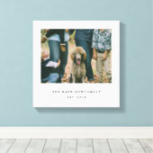 Einfache Familie Leinwanddruck (Insitu (Holzboden))