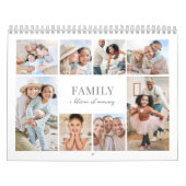 Einfache Familienfoto-Collage Kalender (Titelbild)