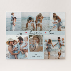 Einfache Familienfoto-Collage Puzzle