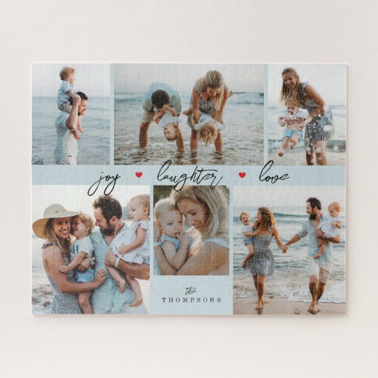 Einfache Familienfoto-Collage Puzzle (Horizontal)