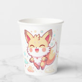 Einfache Fantasy Fox Babydusche Pappbecher (Vorderseite)