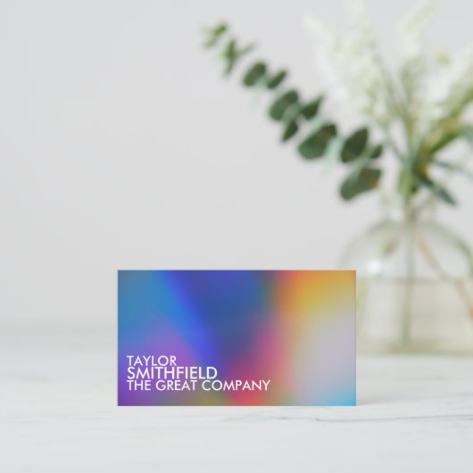 Einfache Farbabstufung Visitenkarte (Stehend Vorderseite)